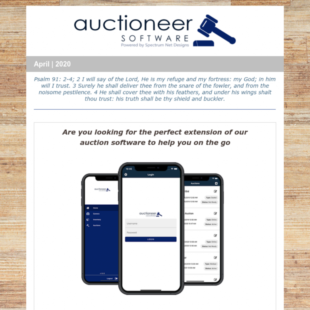 Mobile Auction Cataloging App Auction Software Auctioneer Software