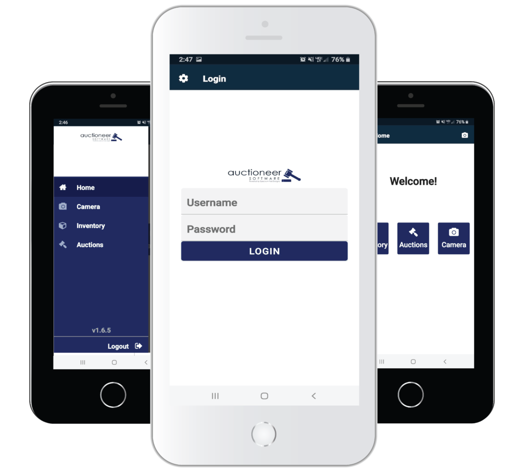 online auction software cataloging app