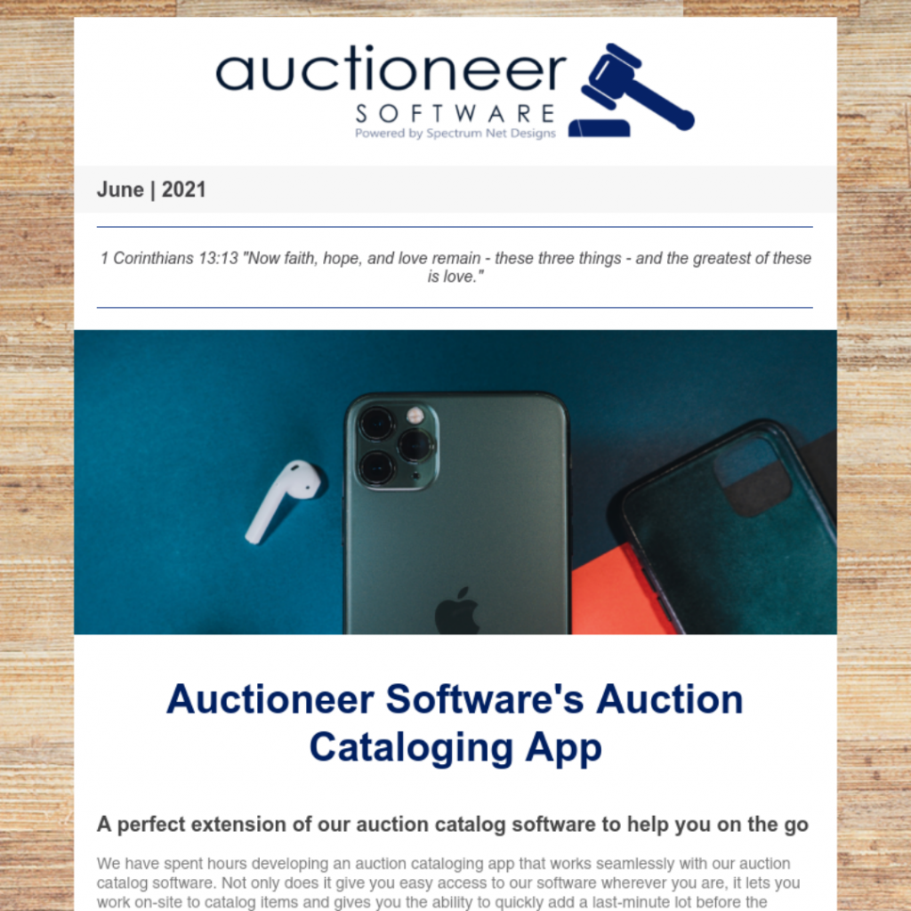 6.10.21 Auctioneer Newsletter Webpage Image