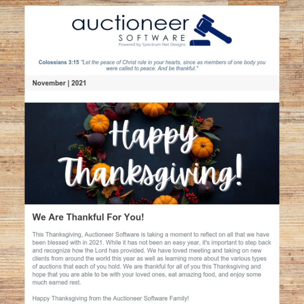 11.24.21 Auctioneer Newsletter Webpage Image